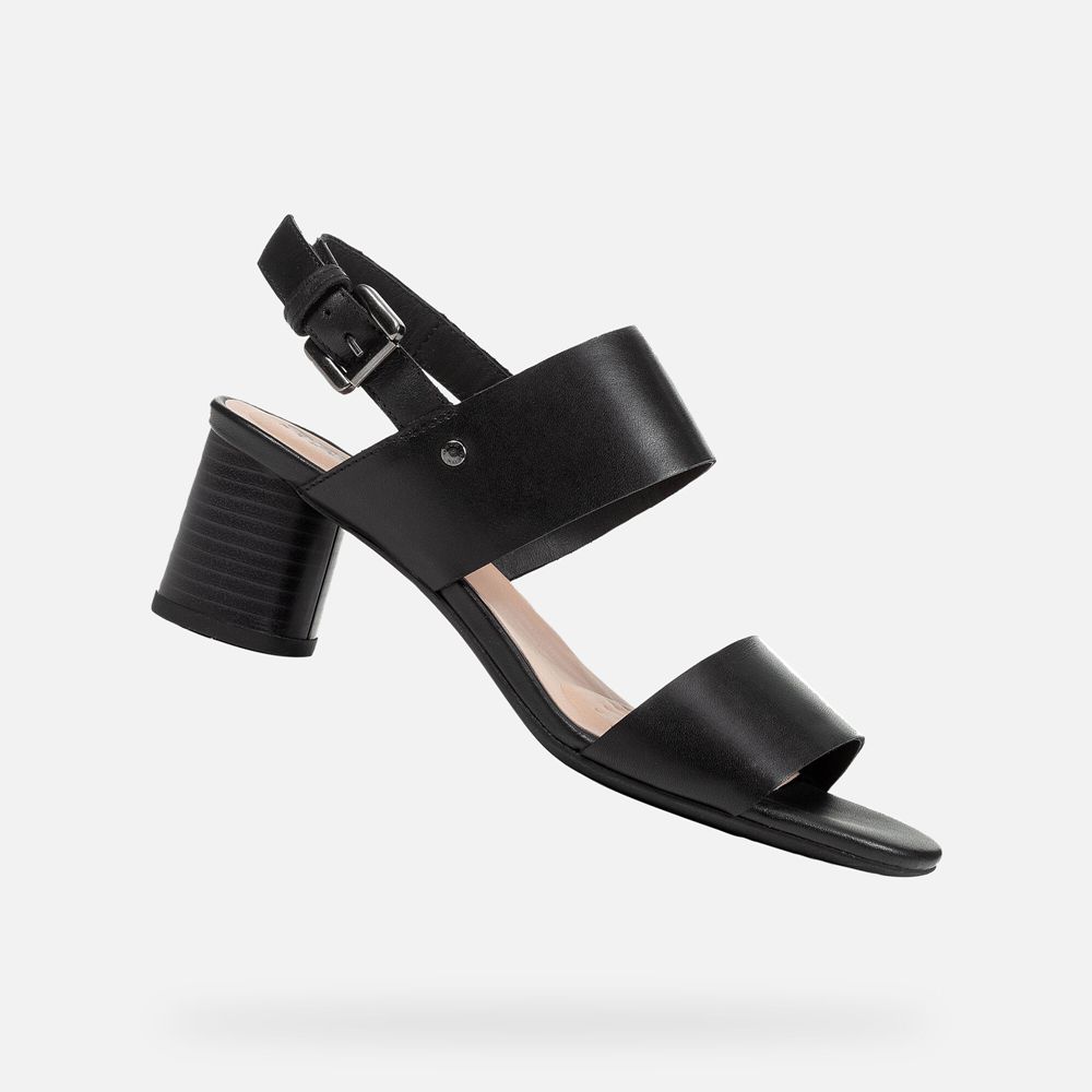 Geox Bayan Sandalet Siyah - Ortensia - MBI-341958